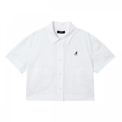 Womens Half Box Shirt White 7081