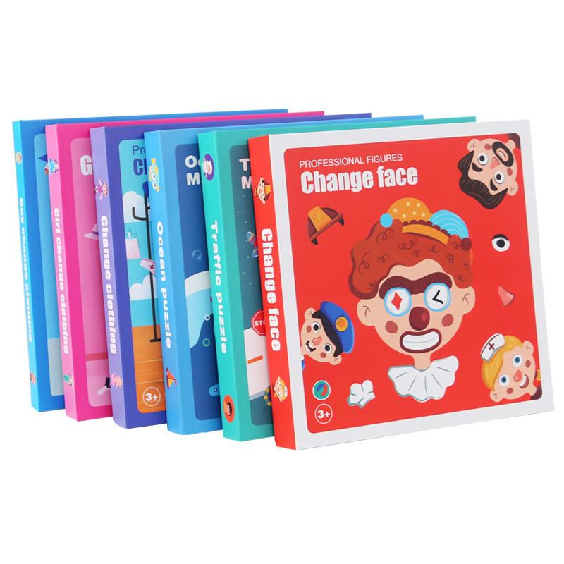 Wooden Magnetic Dress Up Puzzle For Kids With Character And Profession Themes For Early Learning Development