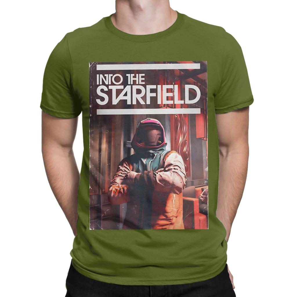 Starfield Graphic Funny 100 Cotton Tshirt Sstarfield Tops Tees For Unisex