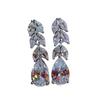 Women Drop Earring Wedding Band Jewelry Leave&Water Drop Shape Earring AAA Cubic Zirconia New Fashion Bridal Accessories