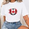 Canada Soccer Ball T-Shirt | Canadian Football Fan Tee | Canada Soccer Pride Shirt | Unisex Football Supporter Top