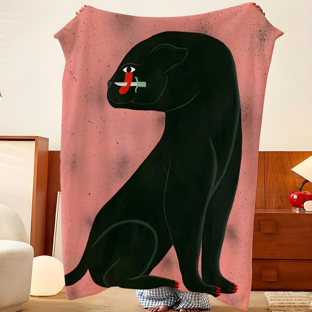 Artist S-Stefhany Y-YLozano Throw Flannel Throw Blanket, Lightweight Cozy, Durable Washable cute Cool