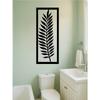 Wrought Iron Leaf Wall Art Metal Decor Nature Inspired Home Accent Living Room Bedroom Modern Artwork Decorative Panel Indoor Hanging