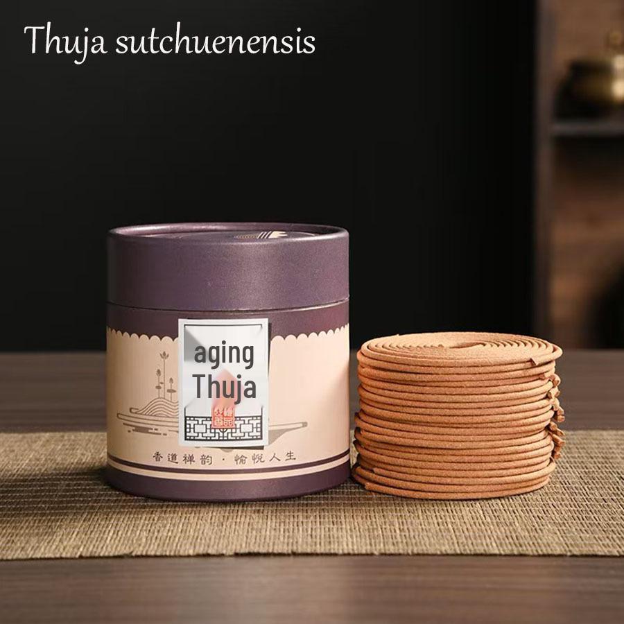 48-Disc Indian Sandalwood & Cypress Incense for Indoor/Outdoor Use