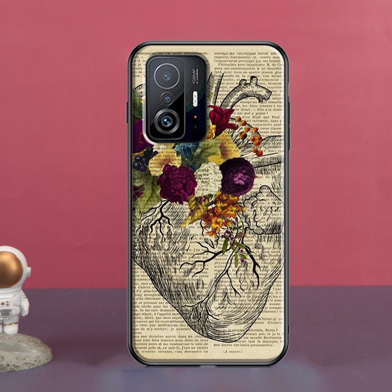 

Medical Human Organs Heart Art For POCO X5 X3 F5 Pro X4 F4 GT M5s C40 F3 Case For Xiaomi 13 Lite 12 11T 12T Pro 12X Cover POCO M5s