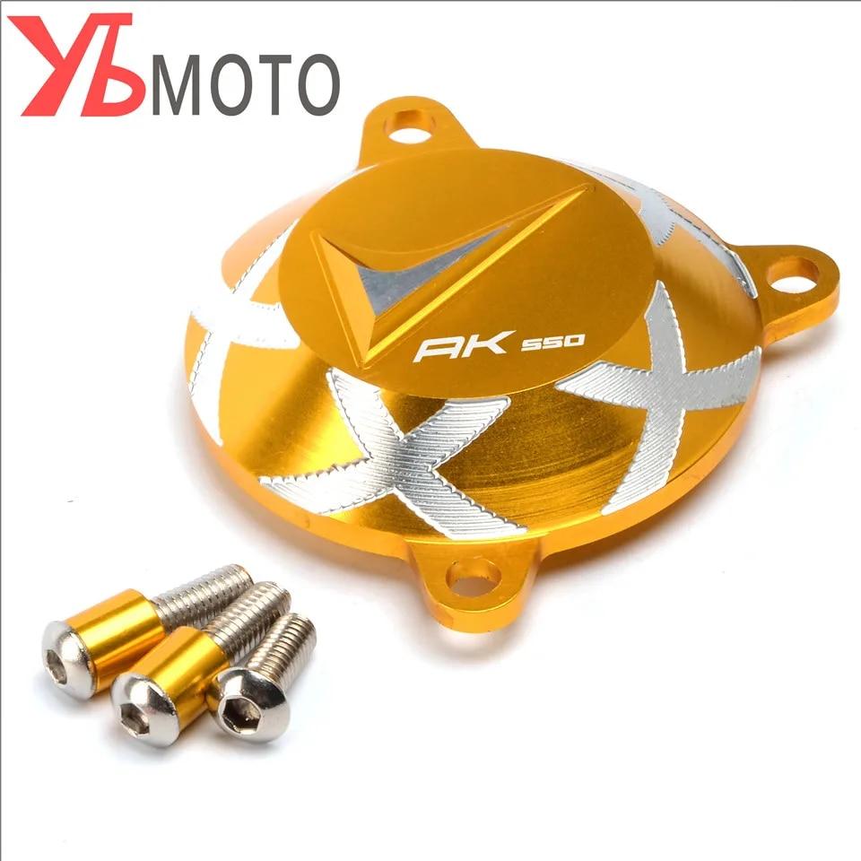 Mit LOGO AK550 Motorrad CNC Vordere Rahmenlochabdeckung Seite Motorschutz Antriebswellenkappe Für KYMCO AK 550 2017- 2022