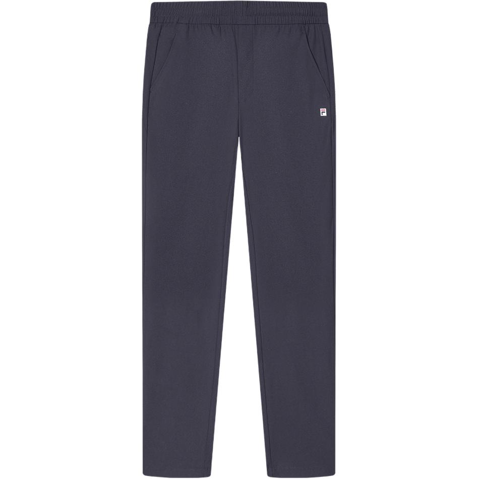 FILA Lace-Up Solid Color Versatile Casual Pants Men bottoms Black F11M341605F-NV