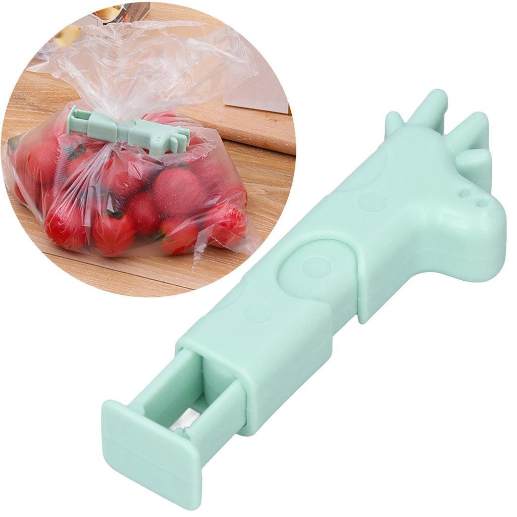 Sealing Clips Strong Clamping Force Moisture Proof Giraffe Look Plastic Bag Clips for Food Storage B