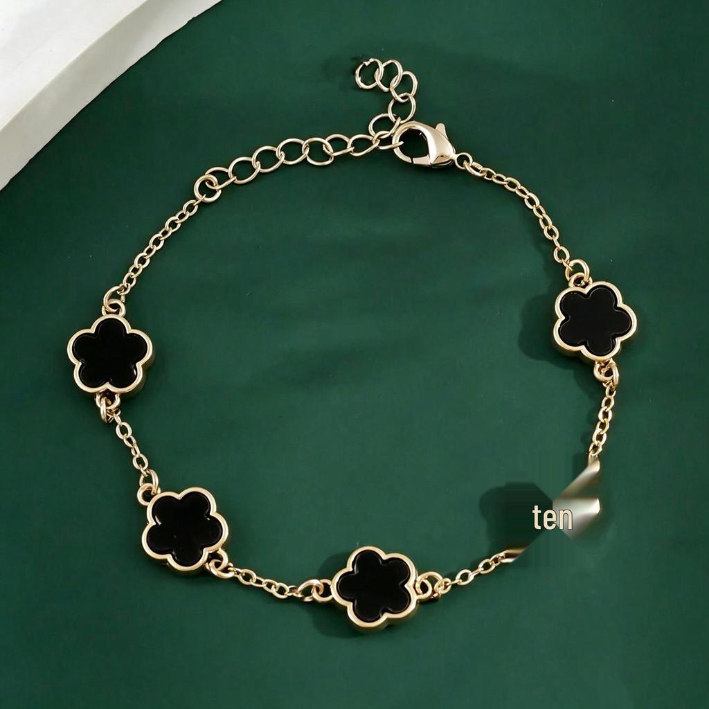 Hochwertiges vierblättriges Kleeblatt-Armband: Elegantes, luxuriöses und einfaches Damenaccessoire