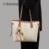 C.BANNER Women's Large Leather Tote Bag