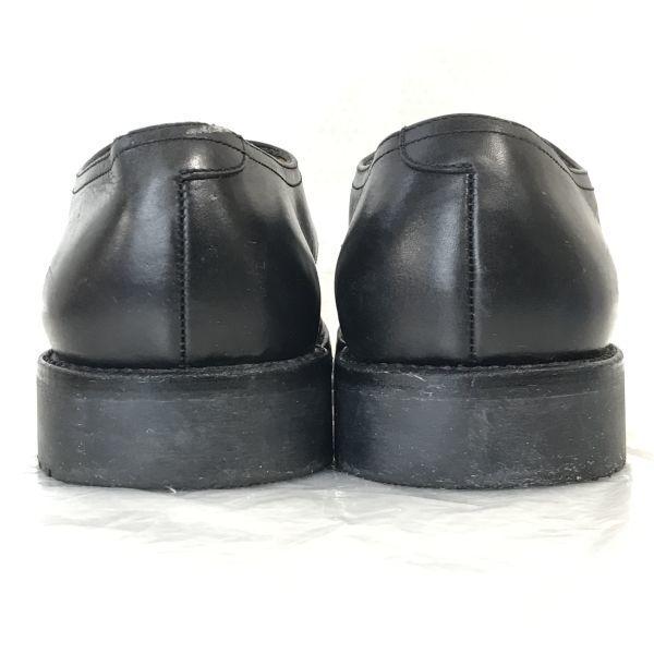Netherlands VAN LIER Leather Service Shoes Plain Toe 28.0/M Black Business(USED)