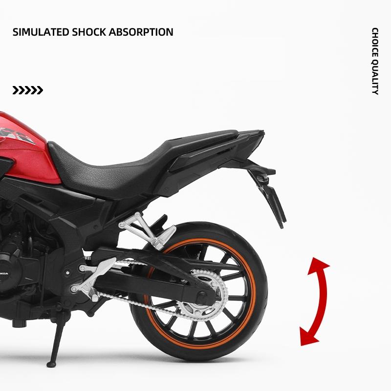 1/12 Scale Honda CB400X Adventure ADV Toy Motorcycle CCA MSZ Diecast Metal Model 1:12 Racing Miniature Collection Gift for Boy Kid