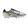 Nike Jr. Tiempo Legend 10 Academy Comfortable Non-Slip Shock Absorbing Durable Low-Top Soccer Shoes Kids sneaker Metallic-Silver DV4349-001