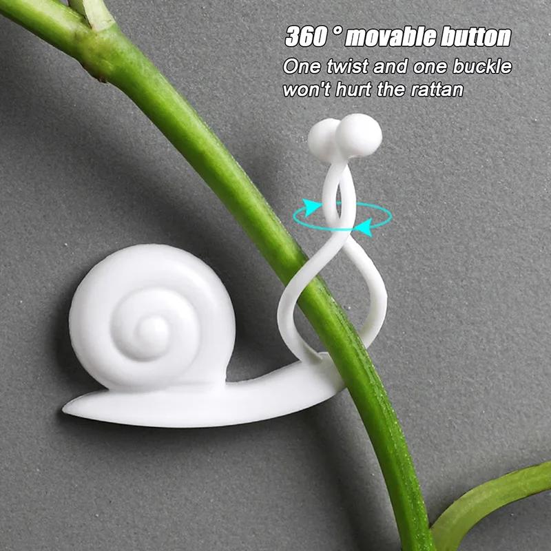 10pcs Reusable Cable Wire Tie Cute Decorative Twist Bendable Garden Plant Climbing Support Adjustable Flexible Clip For Stem