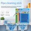 12 Pack Drainer Cleaner Sticks Powerful Efficiently Clog Odor Remover Drain Cleaning for Kitchen Bathroom Toilet Sinks Deodorant