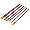 6 Stück Ölfarbenpinsel Set Aquarell Malpinsel Körperbemalung Make-up Pinsel für Halloween Party