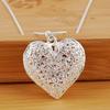 Xiaomi DOTEFFIL 925 Sterling Silver 18-30 Inch Carved Heart Pendant Snake Chain Necklace For Women Fashion Wedding Party Charm Jewelry