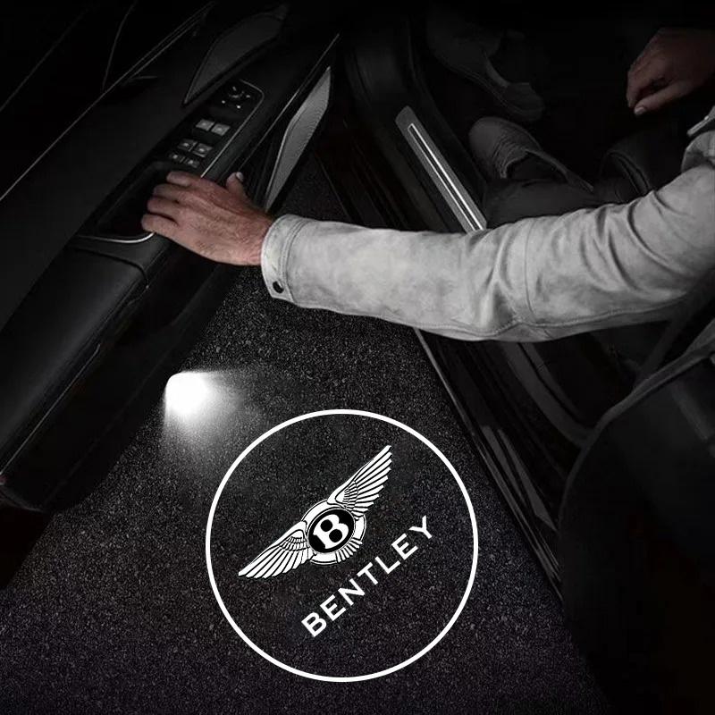 For Bentley Flying Spur Continental GT Bentayga Mulsanne 2Pcs Led HD Car Door Welcome Light Logo Projector Lamp Auto Accessories