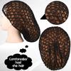 Hair Net Mesh For Women Sleeping Solid Color Crochet Cap Comfortable Snood Beauty Accessories Night Bedtime