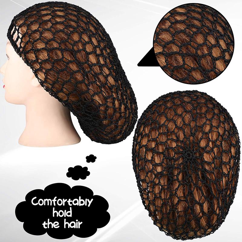 Hair Net Mesh For Women Sleeping Solid Color Crochet Cap Comfortable Snood Beauty Accessories Night Bedtime