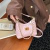 Vintage Rhombus Underarm Bag Daily Commuter Small Satchel