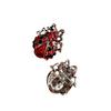 High-Quality Rhinestone Ladybug Brooch In Red and Black