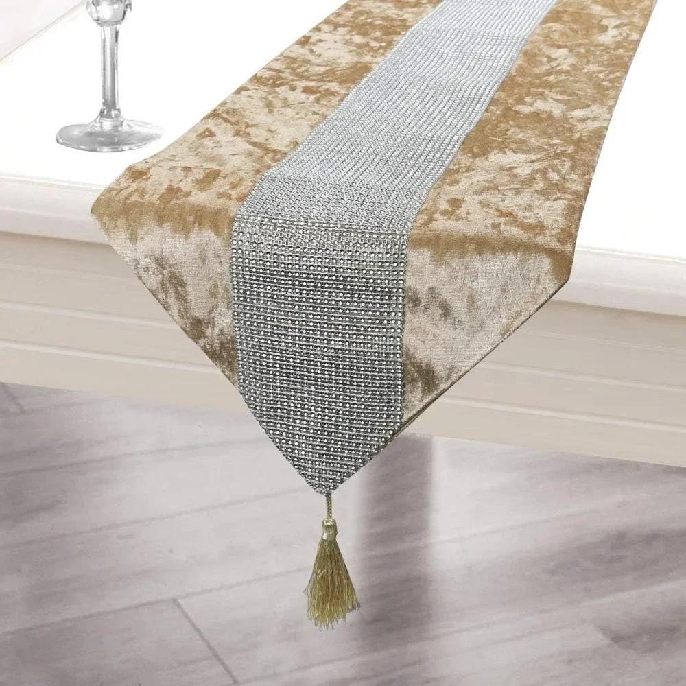 Tischläufer Teetisch Esstisch Matte Bestickt Modern Schlicht Modisch Groß Luft Grenzüberschreitend Tisch 31x183cm