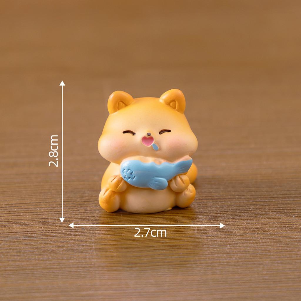 Creative Resin Fat Cat Figurine Blind Box Cute Desk And Car Decoration