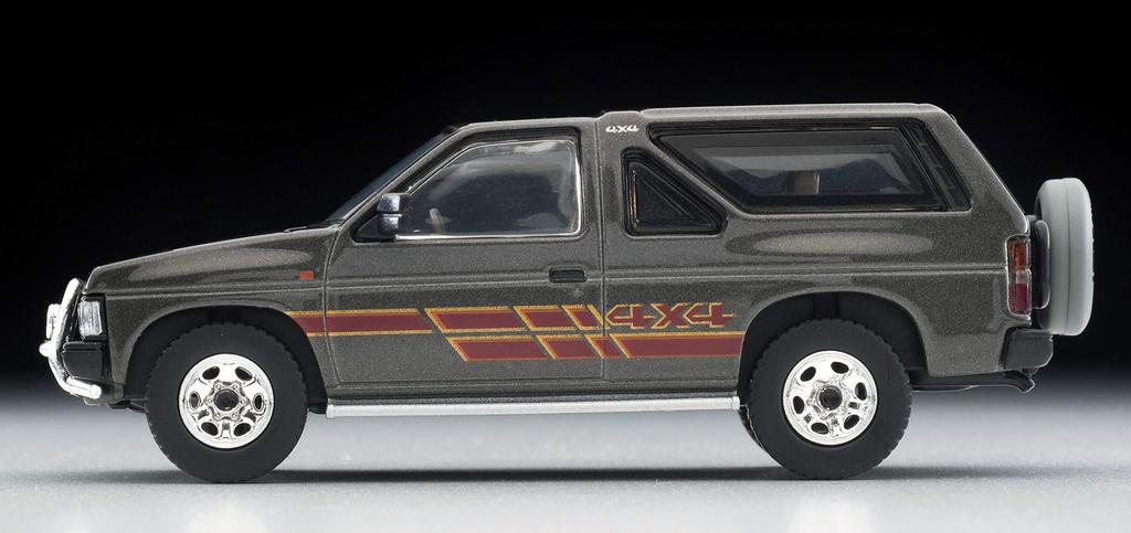 Tomica Limited Vintage Neo Scale Nissan Terrano R3M with Optional Finished Product 1/64 LV-N63d Parts, Gray,