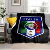 Italy Football Crest Blanket Suitable for Sofas, Beds, Offices, And Camping - Perfect Gift for Halloween Christmas