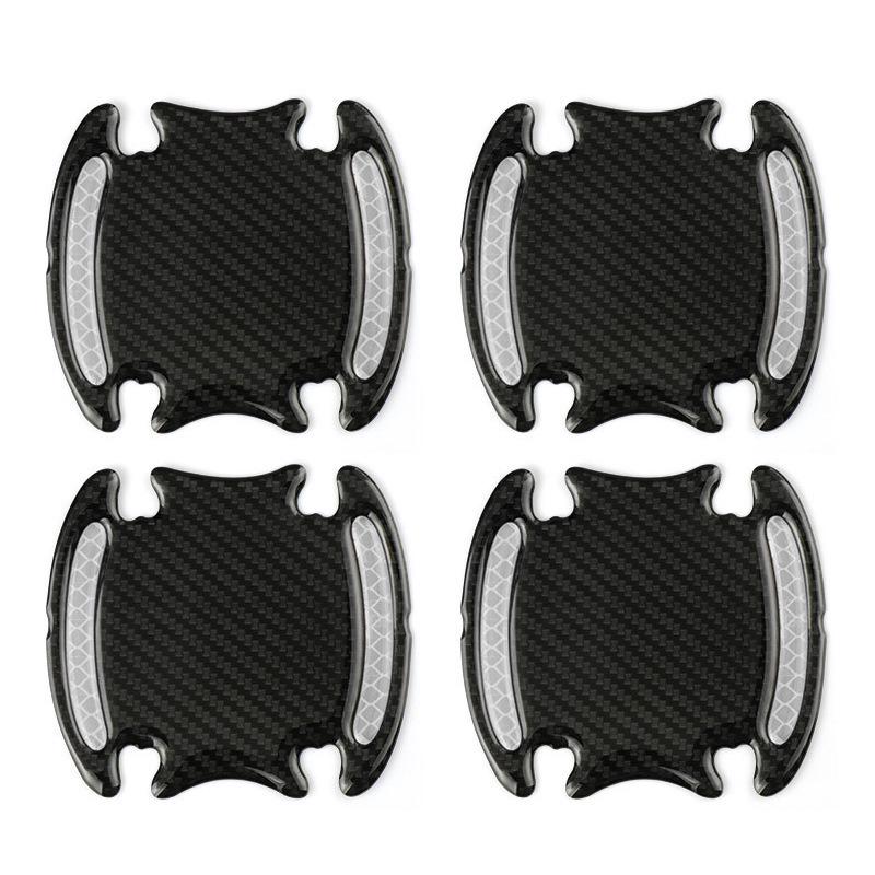 Reflective Carbon Fiber Car Door Handle Protector Strip