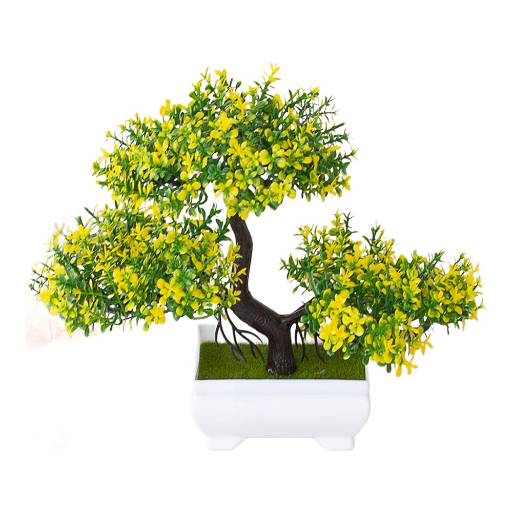 Plants Bonsai Three-Fork Pine Simulation Plant Home Office Room Table Decor Garden Arrangement  Ornaments Bonsai Potted Plants