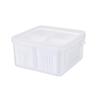 Abay 3-Pack 4-Compartment Draining Food Containers