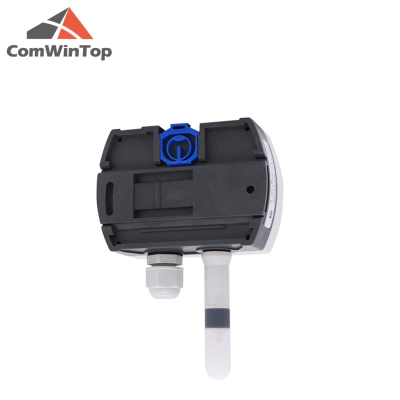 4-20mA RS485 Modbus Wall-mounted Temperature and Humidity Transmitter Sensor with Display Track Installation