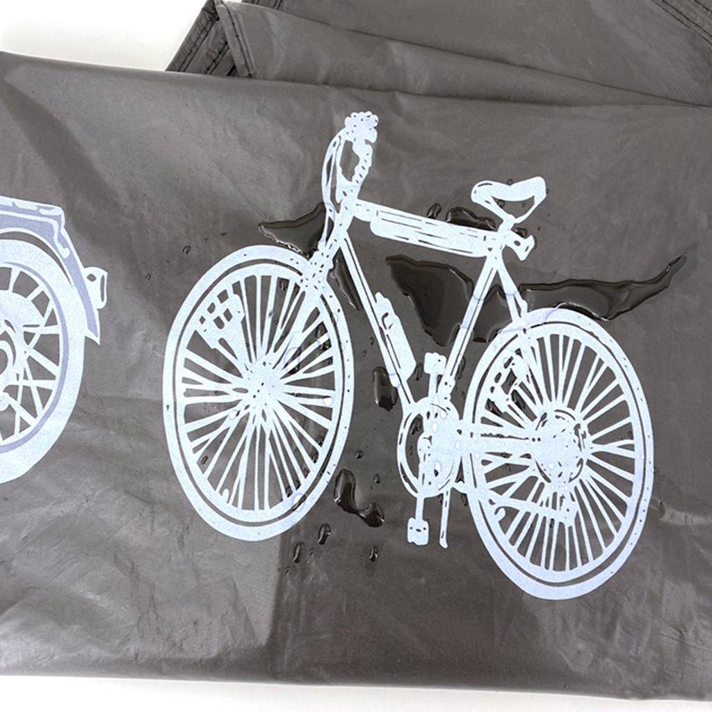 210x100cm Custodia Bici Accessori Bicicletta Coperture Antipolvere Poliestere Grigio