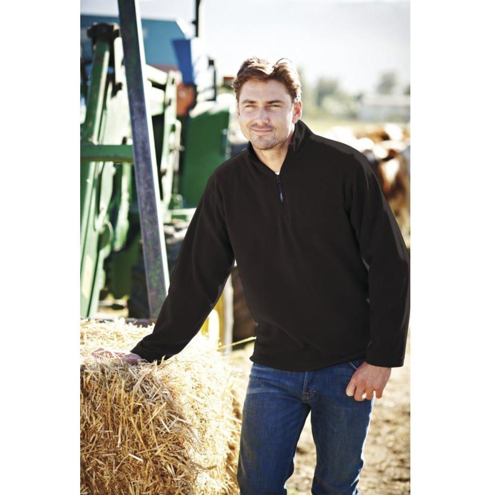 Regatta Mens Micro Zip Neck Fleece Top (170 GSM)