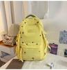Schoolbag schoolbag junior high school girls 1011 new high value ins style simple high school students large capacity backpack
