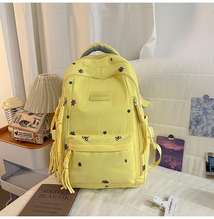 Schoolbag schoolbag junior high school girls 1011 new high value ins style simple high school students large capacity backpack