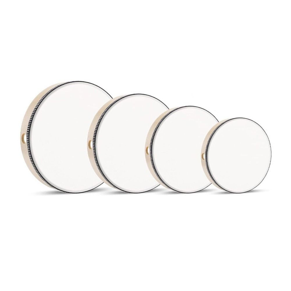 Handheld Percussion Toy Wood Frame Musical Instrument Toy Tambourine Children Drum Create