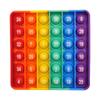 Rainbow Silicone Pop-It Mouse Bubble Toy for Kids - Fun Decompression Pendant