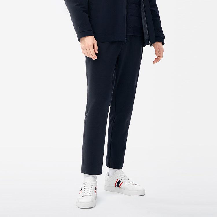 Fila Basic Commuter Knitted Solid Color Casual Long Pants Men Bottoms Legendary-Blue F11M241604FNV