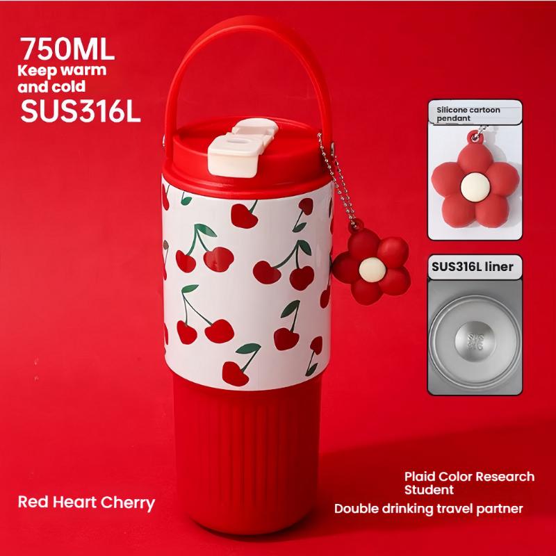 750Ml Stainless Steel Water Bottle With Double-Wall Vacuum Insulation