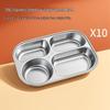 Stainless Steel Divided Meal Plates & Lunch Boxes