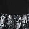 Women New Halloween   Print Dress Round Neck Zipper Party Dress