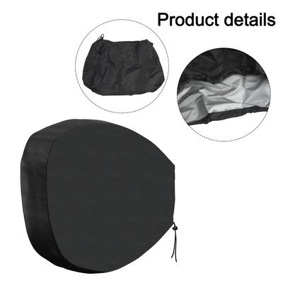Protection Tool Hose Reel Cover Waterproof Black Large Oxford Cloth Retractable Silver Coated Wall-mounted Garden