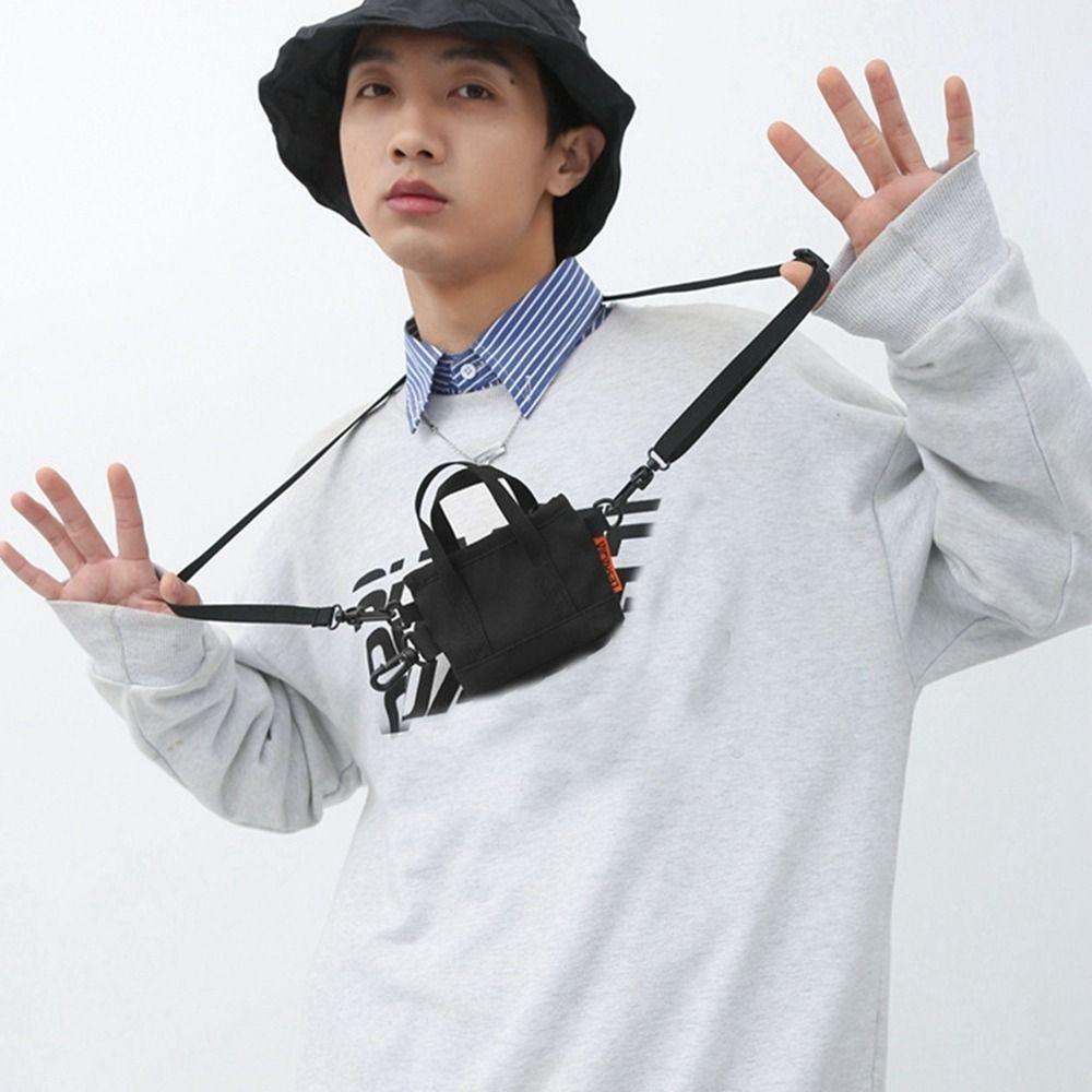 Korthållare Nylon Myntplånbok Hängsmycke Nyckelring Mini Axelväska Praktisk Liten Förvaringsväska Kvinnor