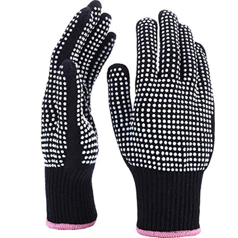 Lishen LZ Silicone Heat Resistant Hair Styling Gloves One Size