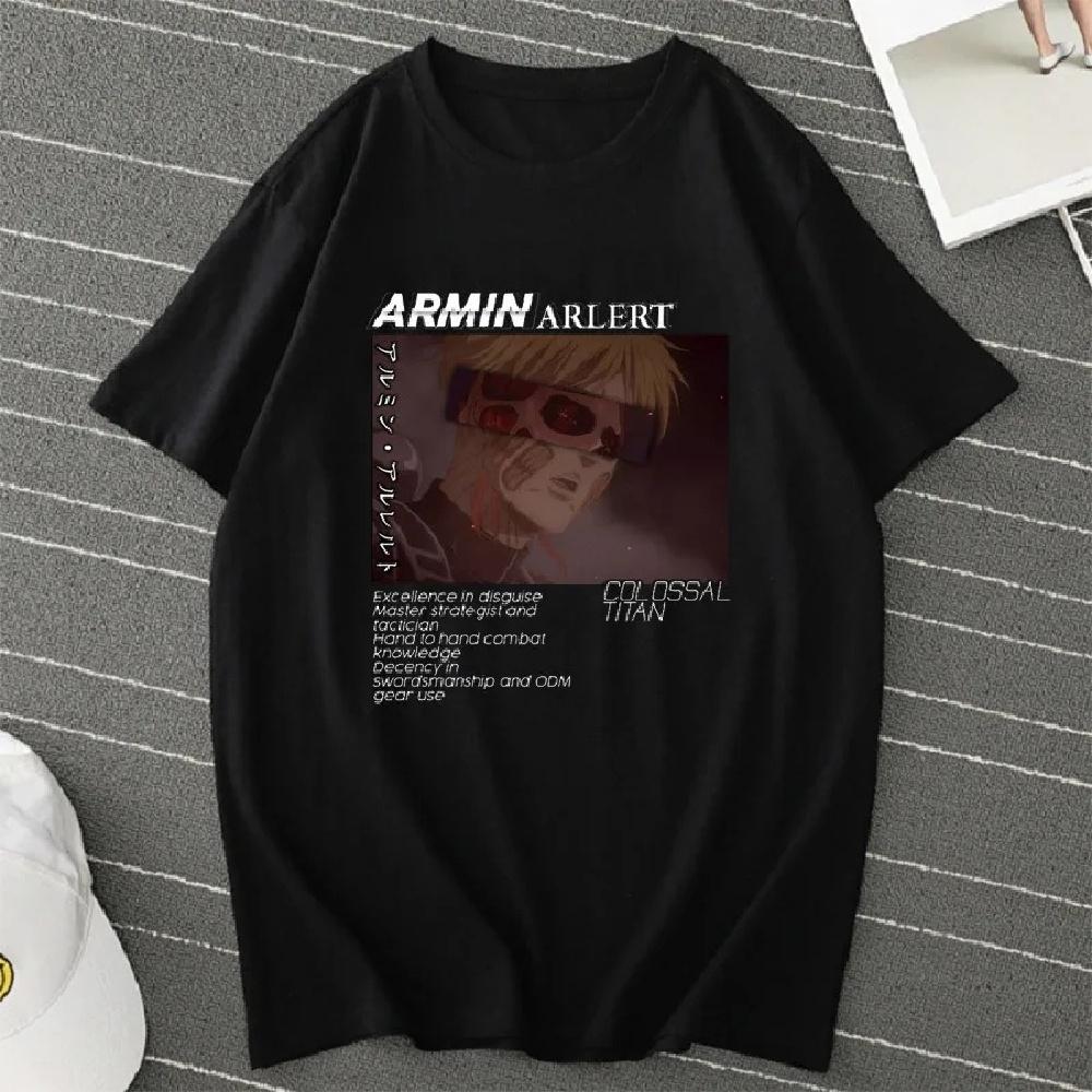 

Attack Giant Anime casual plus-size breathable round neck short-sleeved Anime T-shirt1 XXXXXL чорний
