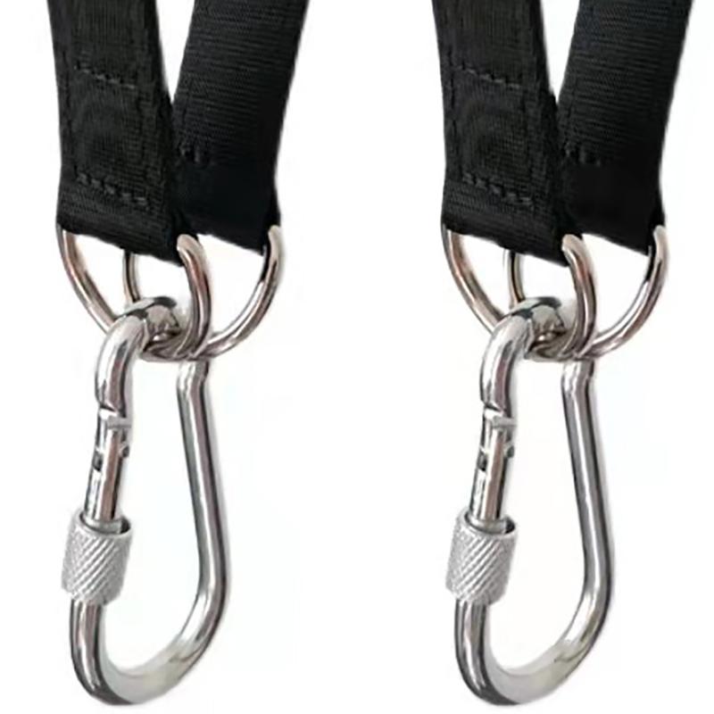 Outdoor Baumschaukelgurte 200 kg Heavy Duty Hakenring Aufhängungsgurt Verbindungsband für Hängematte Boxsack Schaukel Reckstange