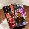 Scarface 1983 Al Pacino Custodia Morbida per Telefono per iPhone 15 16 17 Air 14 Pro Max 16E Plus 13 12 Mini Placcata Anti-caduta Fundas